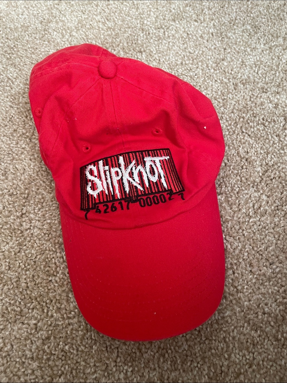 Red Embroidered '20' Baseball Cap